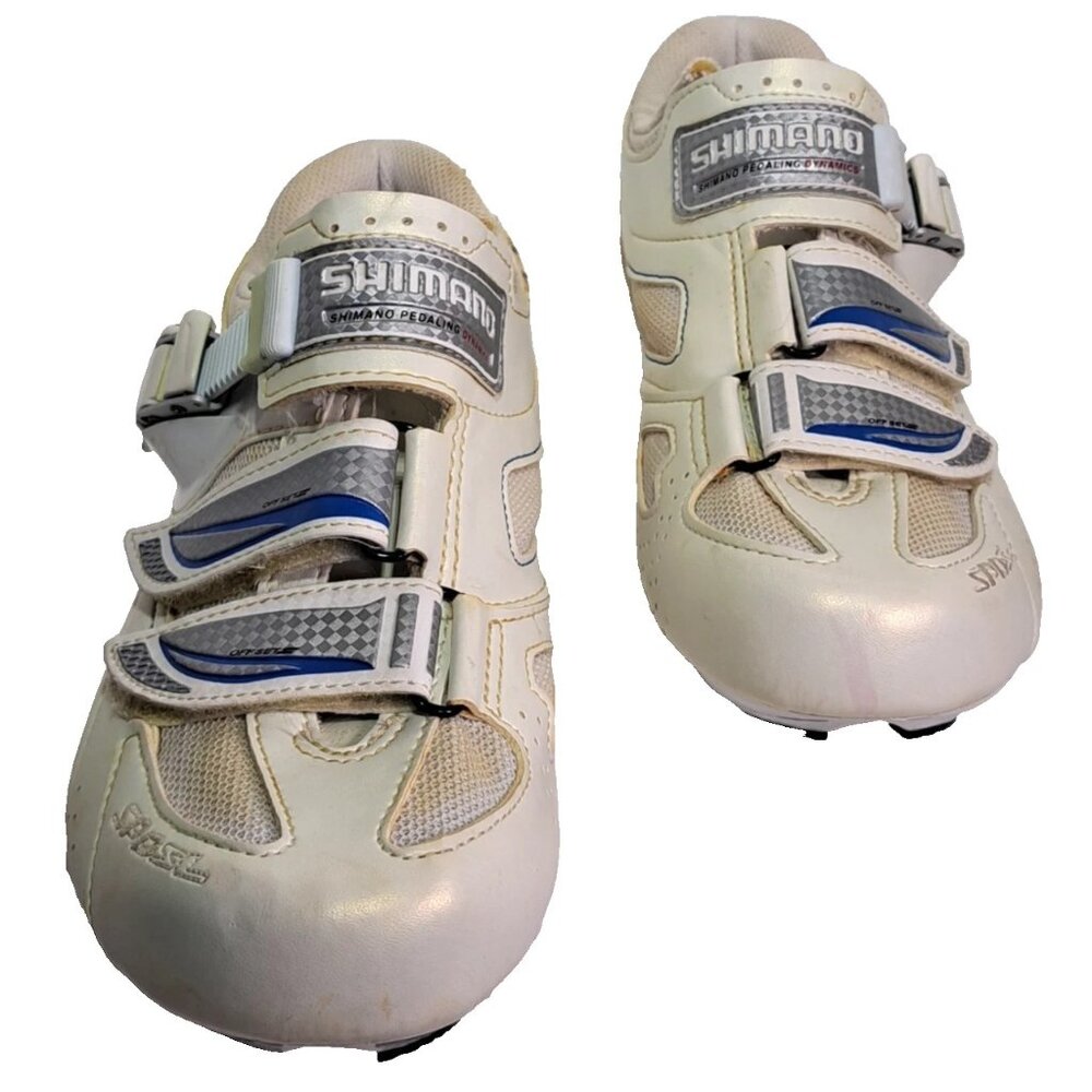 Shimano Womens SH-WR41 SPD SIZE US 7.2 EU 39 White Bike Shoes Pedaling Dynamics